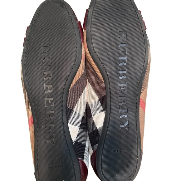 BURBERRY PLAID CLOTH FLATS - Picture 5 of 6
